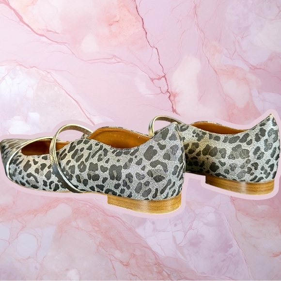 Malone Souliers ‘Maureen Flat 30’ in “Silver Leopard” Size 38.5 = US Size 8.5 - Picture 11 of 15